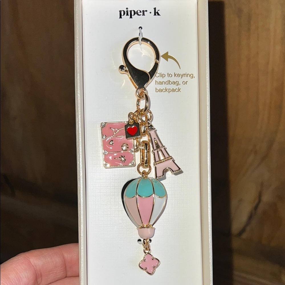 Piper K | Whimsical Paris Themed Bag Charm